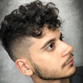 Curly, Short, Skin Fade