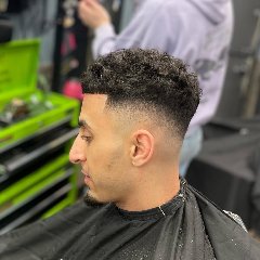 Curly, Skin Fade