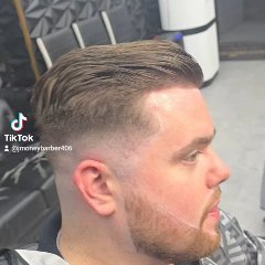 Short Beard, Skin Fade, Straight