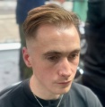 Side Parting, Skin Fade, Straight