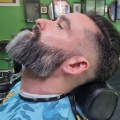 Long, Long Beard, Pushed Back, Skin Fade, Straight