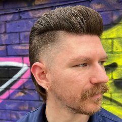 Mohawk, Skin Fade, Wavy