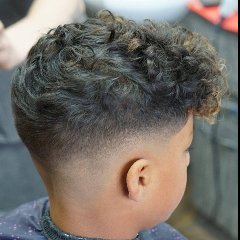 Curly, Skin Fade