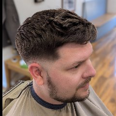 Short Beard, Skin Fade, Straight